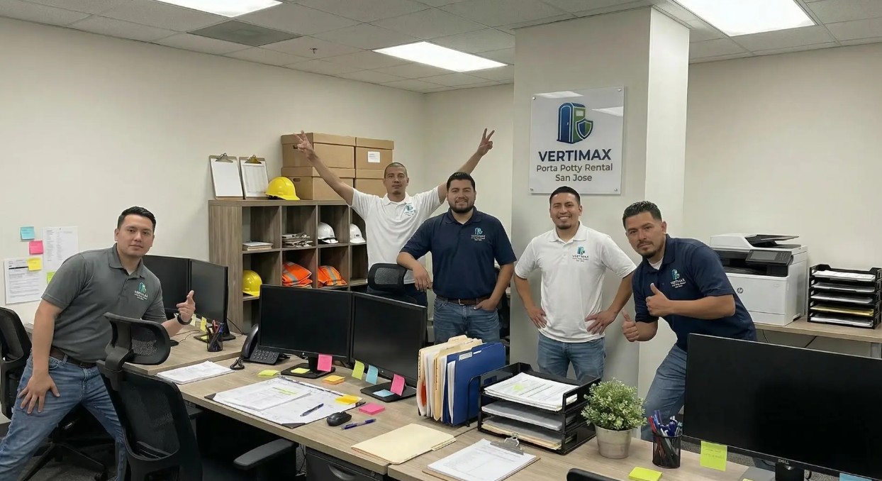 Vertimax Porta Potty Rental San Jose Team Photo